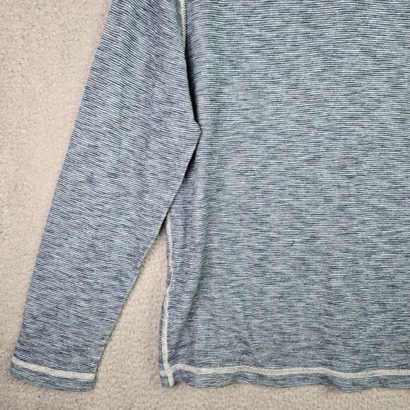 Tommy Bahama Fortuna Flip Abaco Mens Blue Large Reversible Pullover Logo Cotton - Picture 5 of 16